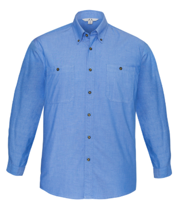 Mens Chambray Shirt - Long Sleeve