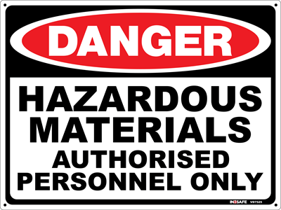 DANGER - Hazardous Materials A/P/O Sign |Westpeak™ New Zealand