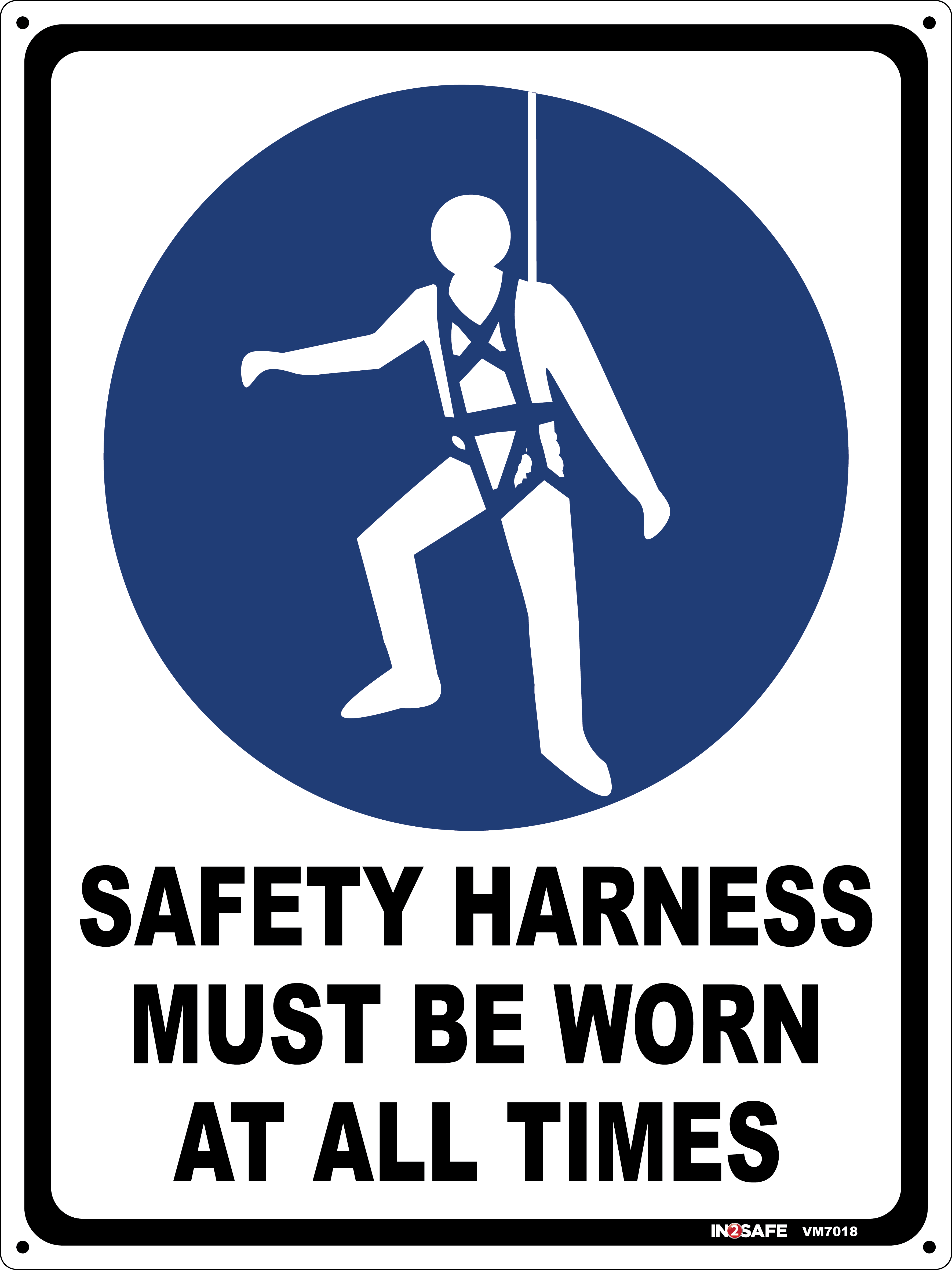 MANDATORY - Safety Harness Must Be Worn Sign |Westpeak™ New Zealand