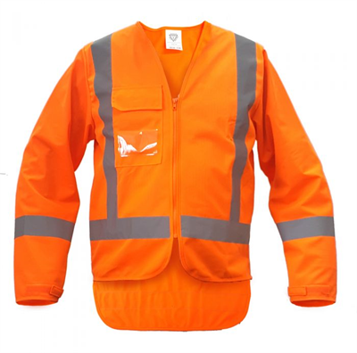 Caution TTMC-W17 Long Sleeve Safety Vest