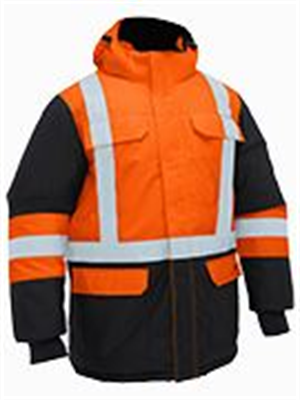 Bisley H Taped Hi Vis Freezer Hooded Jacket