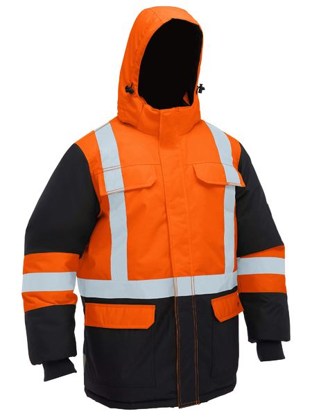 Bisley H Taped Hi Vis Freezer Hooded Jacket |Westpeak™ New Zealand